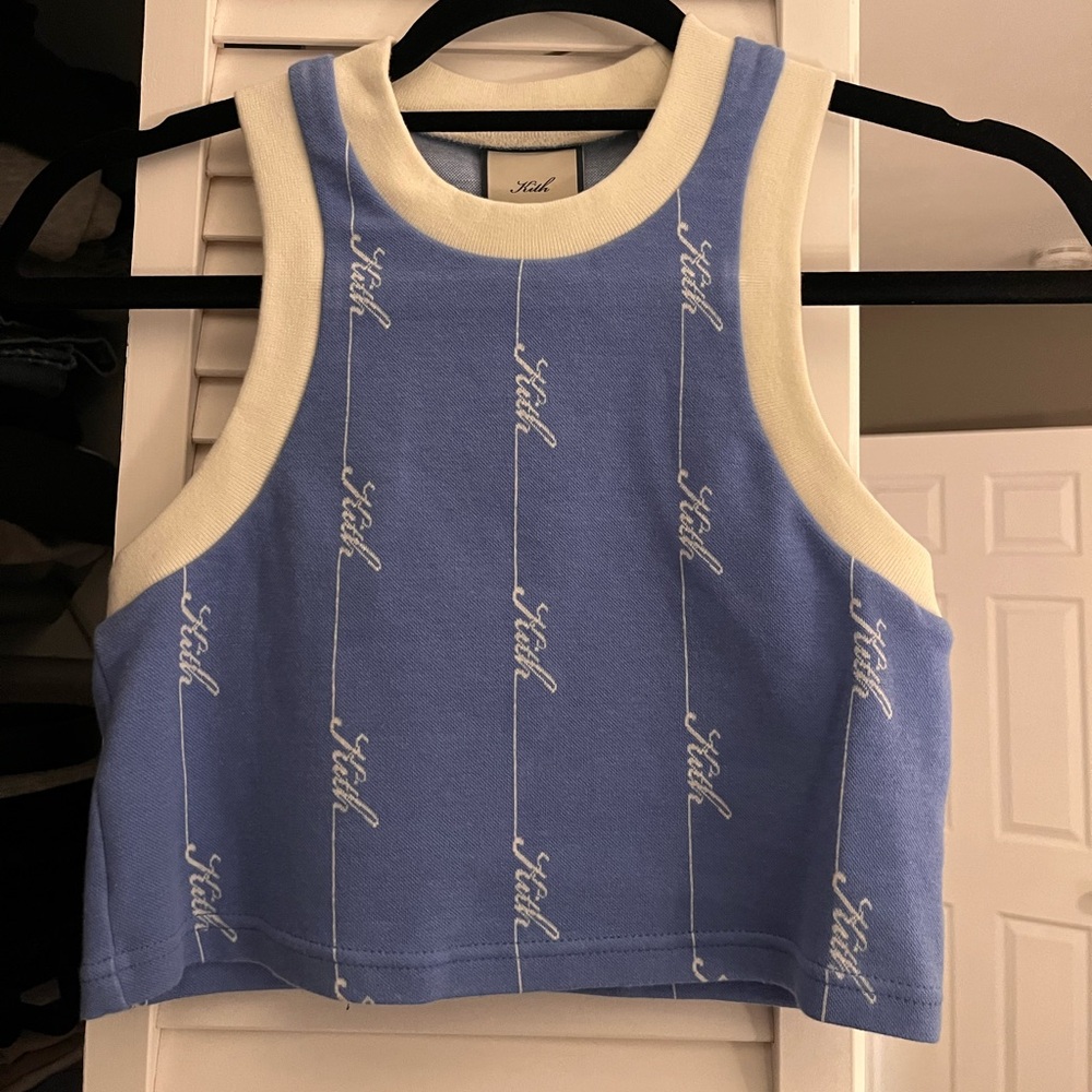 KITH sleeveless knit crop top
